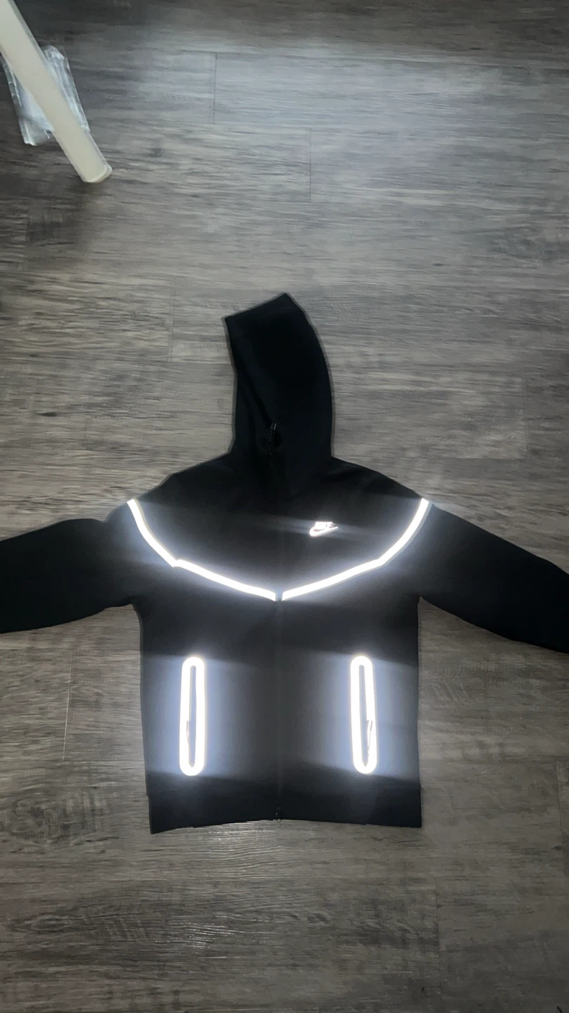 Reflective Nike Tech Fleece Full Zip Hoodie