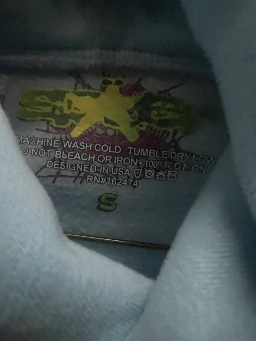 Baby Blue Spider Hoodie - photo 2