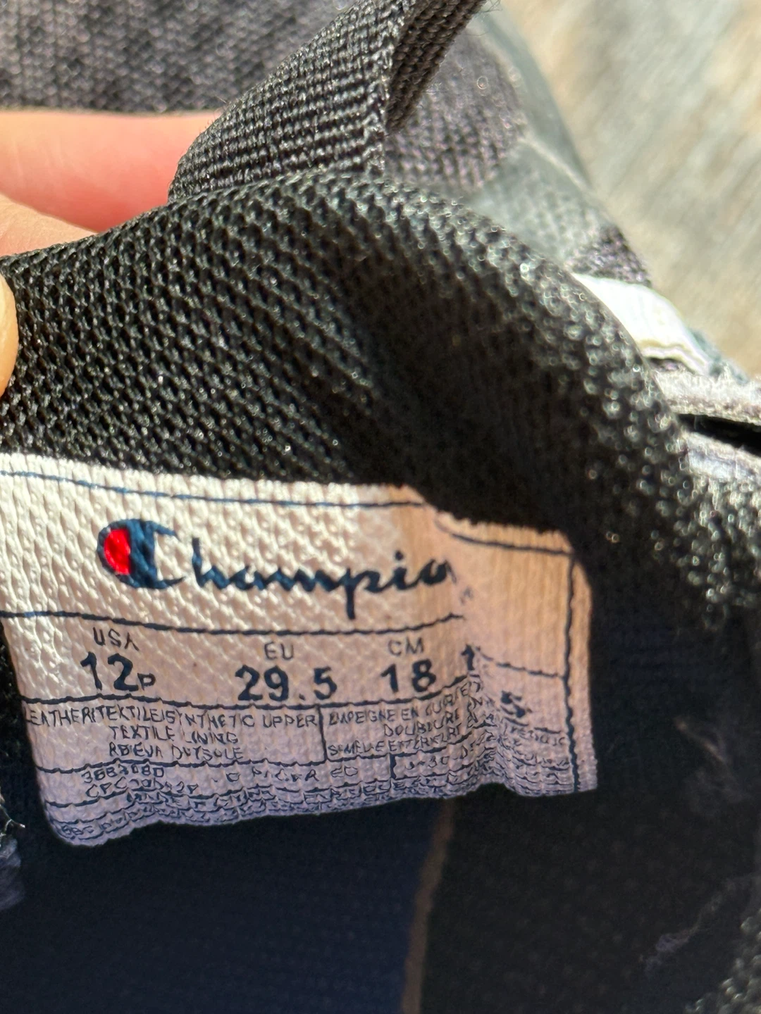 Champion Kids Sneakers Black Size 12 - photo 4
