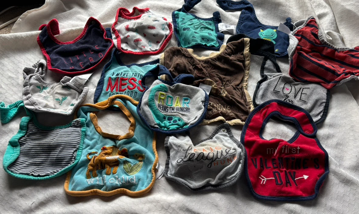 Assorted Baby Bibs - Set of 13