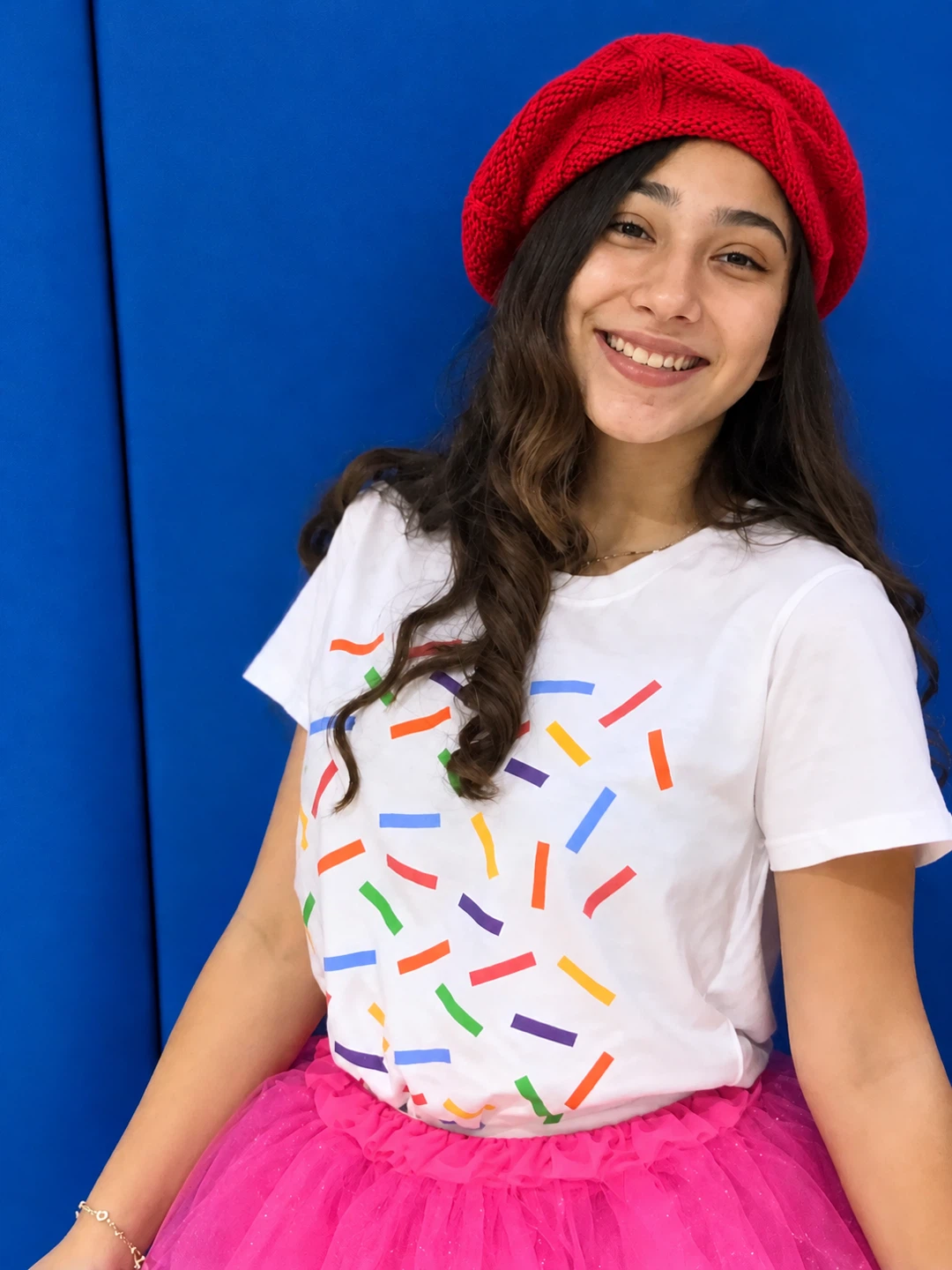 Red Knit Beret Hat