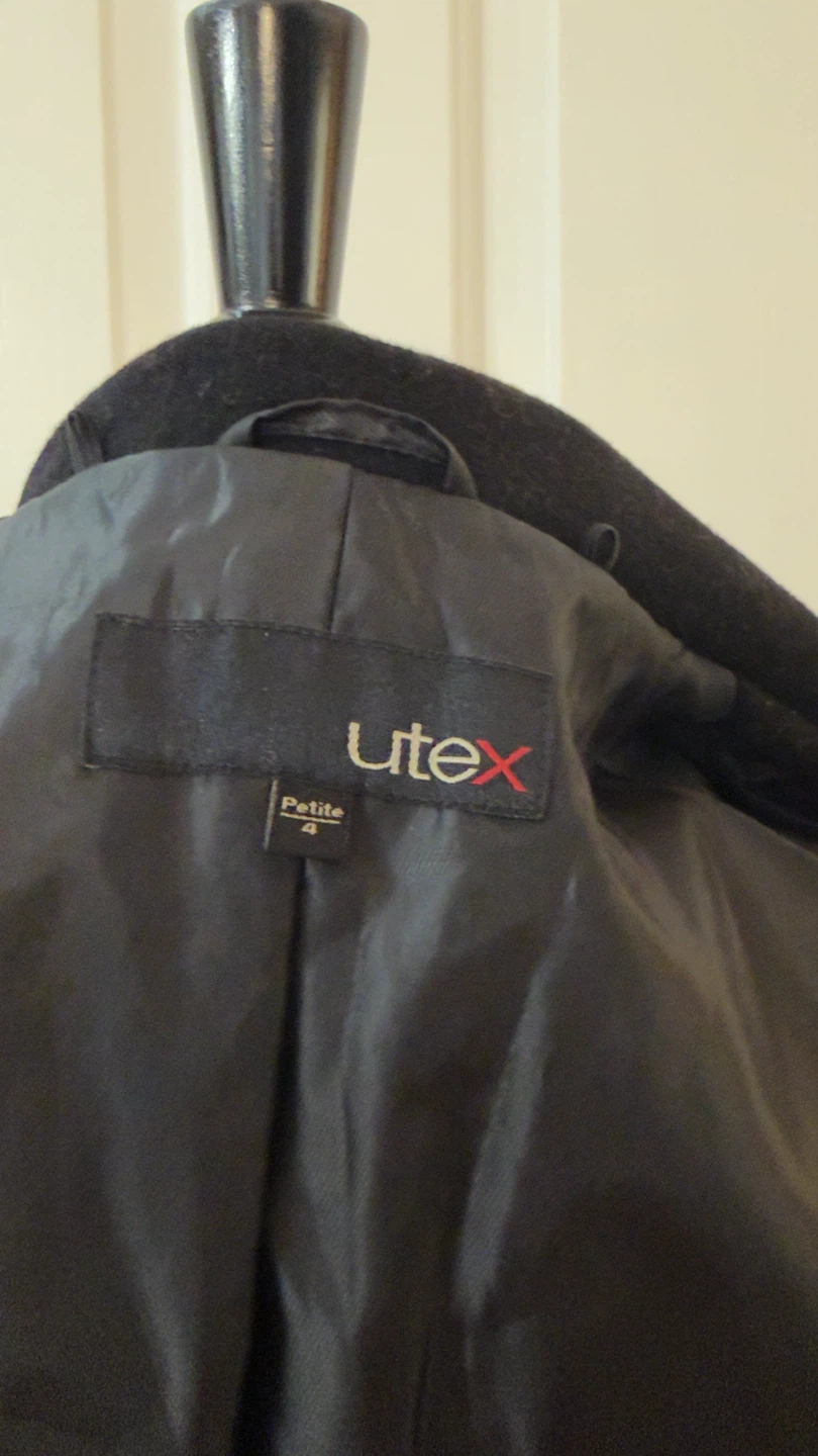 Black Petite Wool Coat Size 4 - photo 4