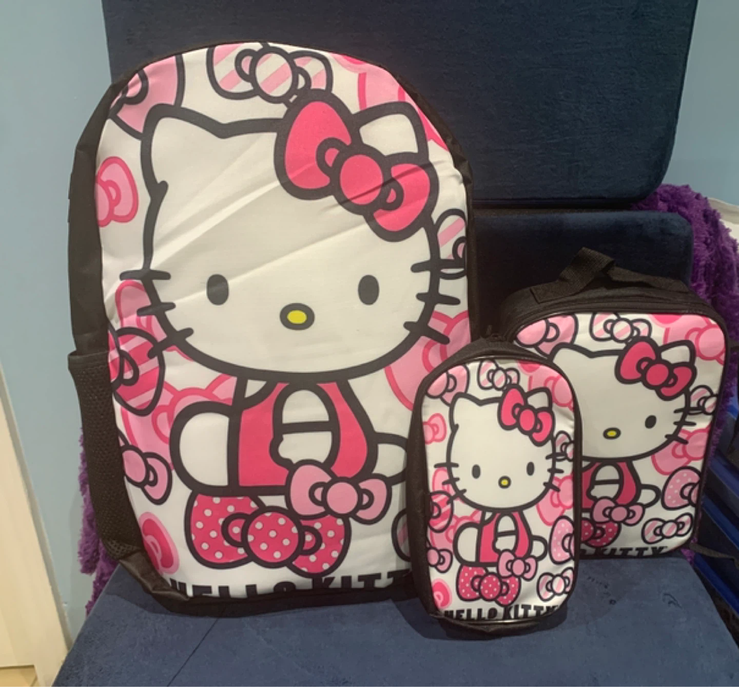 Hello Kitty Backpack and Lunch Bag Set