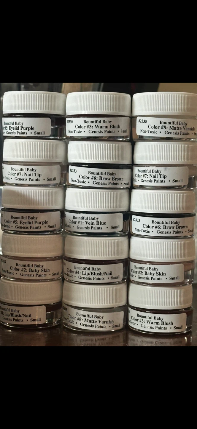 Genesis bountiful baby doll paint 15 piece lot