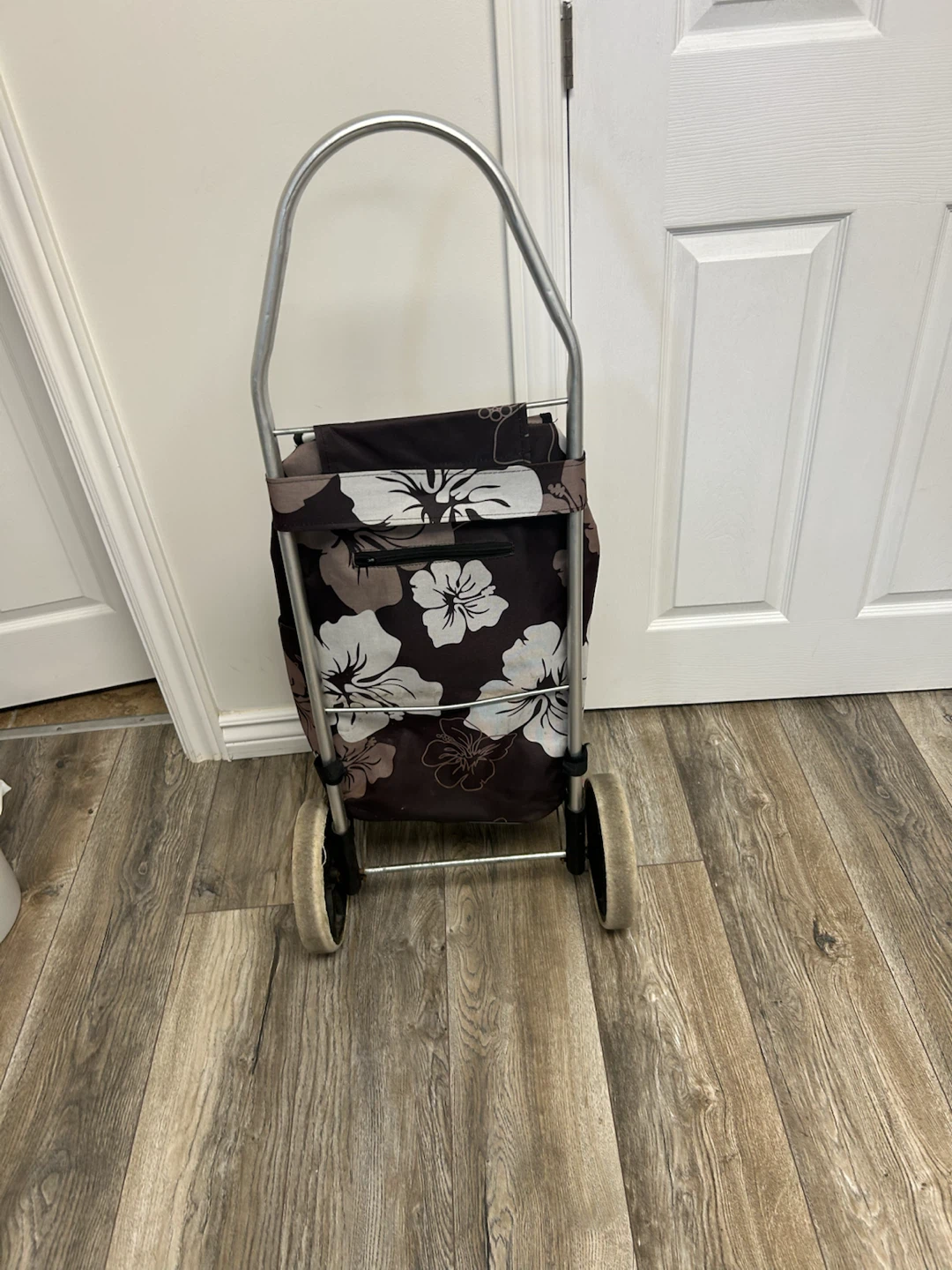 Floral Rolling Shopping Cart - photo 2