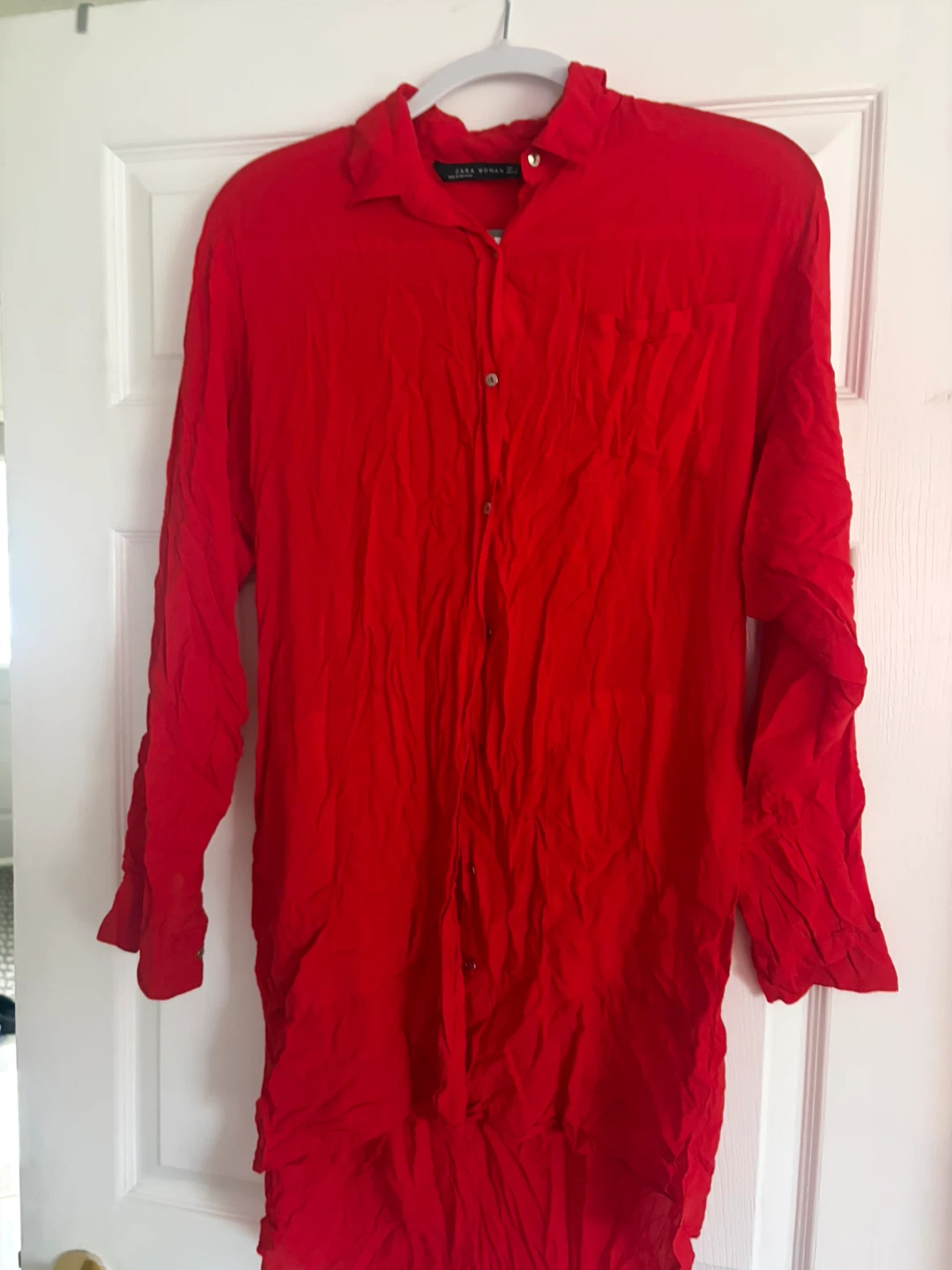 Zara Woman Red Button-Down Shirt - photo 2