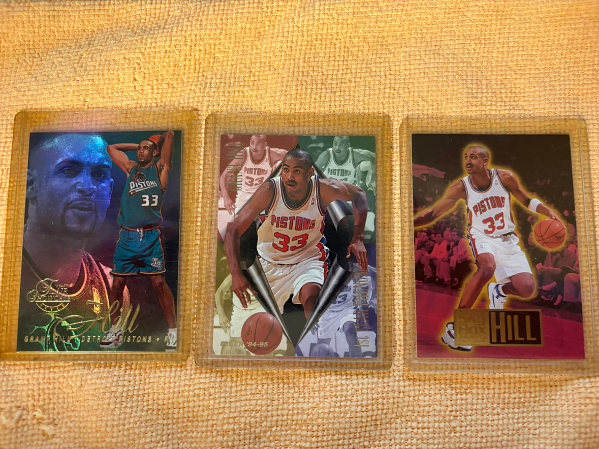 Grant Hill Detroit Pistons Basketball Cards (Lot of 3)