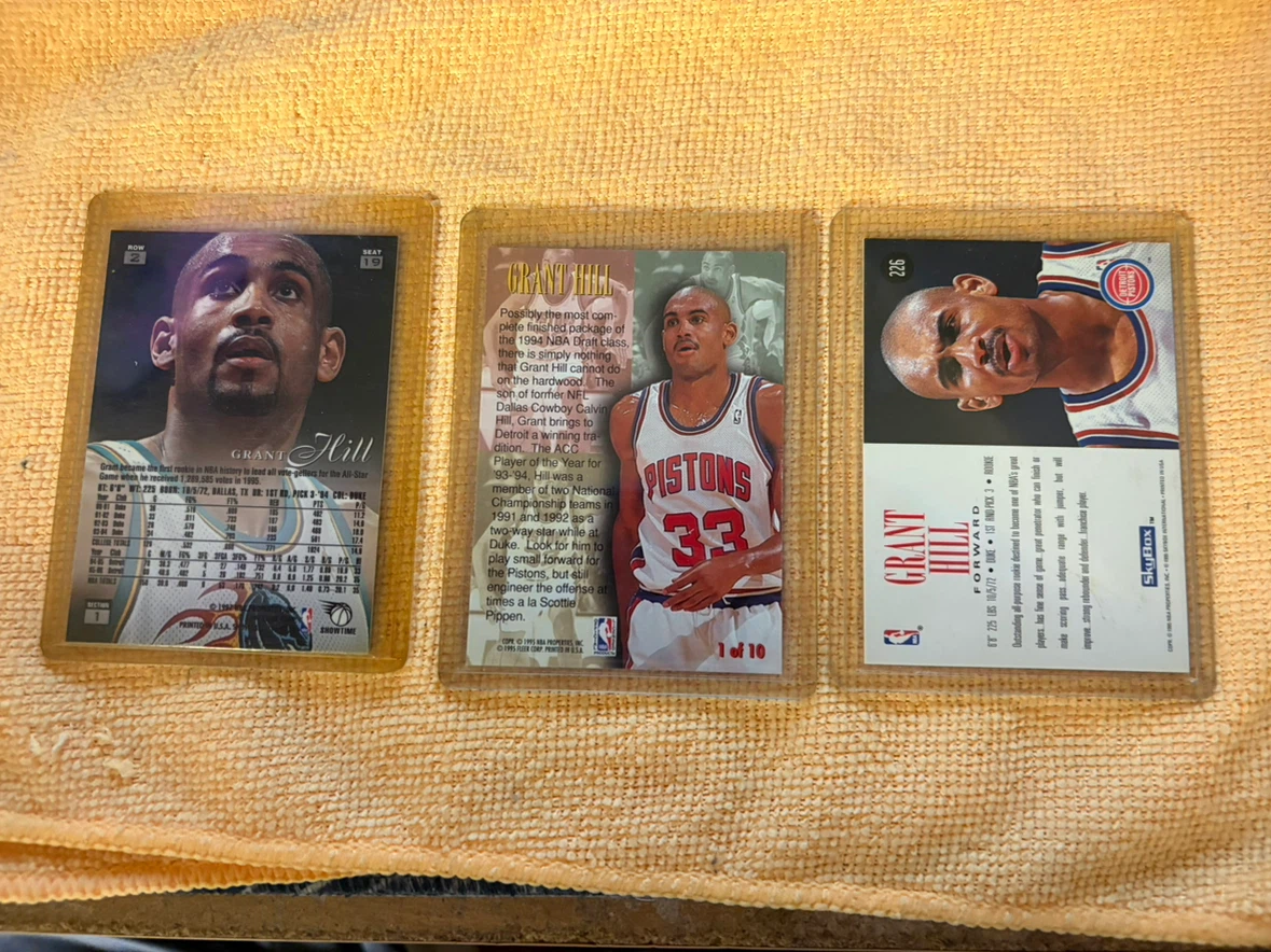 Grant Hill Detroit Pistons Basketball Cards (Lot of 3) - photo 2