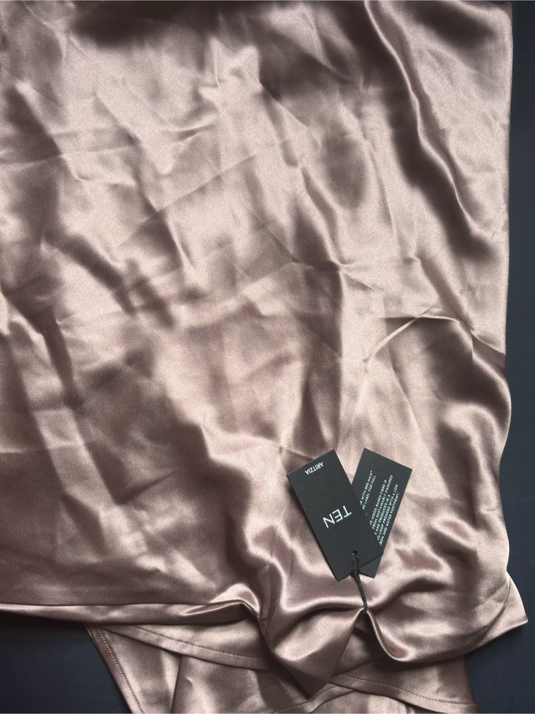 Aritzia TEN Mock-Neck Satin Dress - photo 3