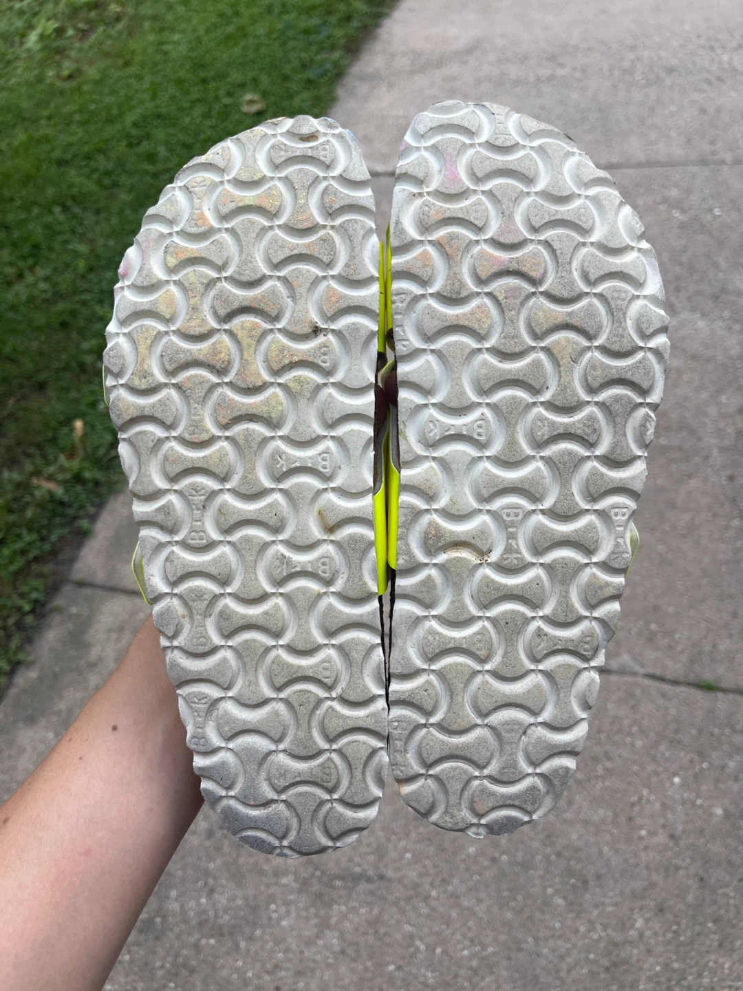 Birkenstock Arizona Sandals Neon Yellow Size 39 - photo 3