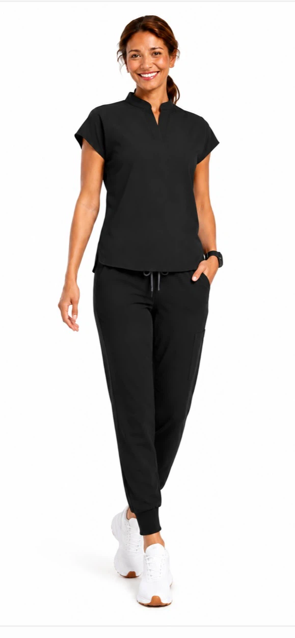 Black Scrub Top