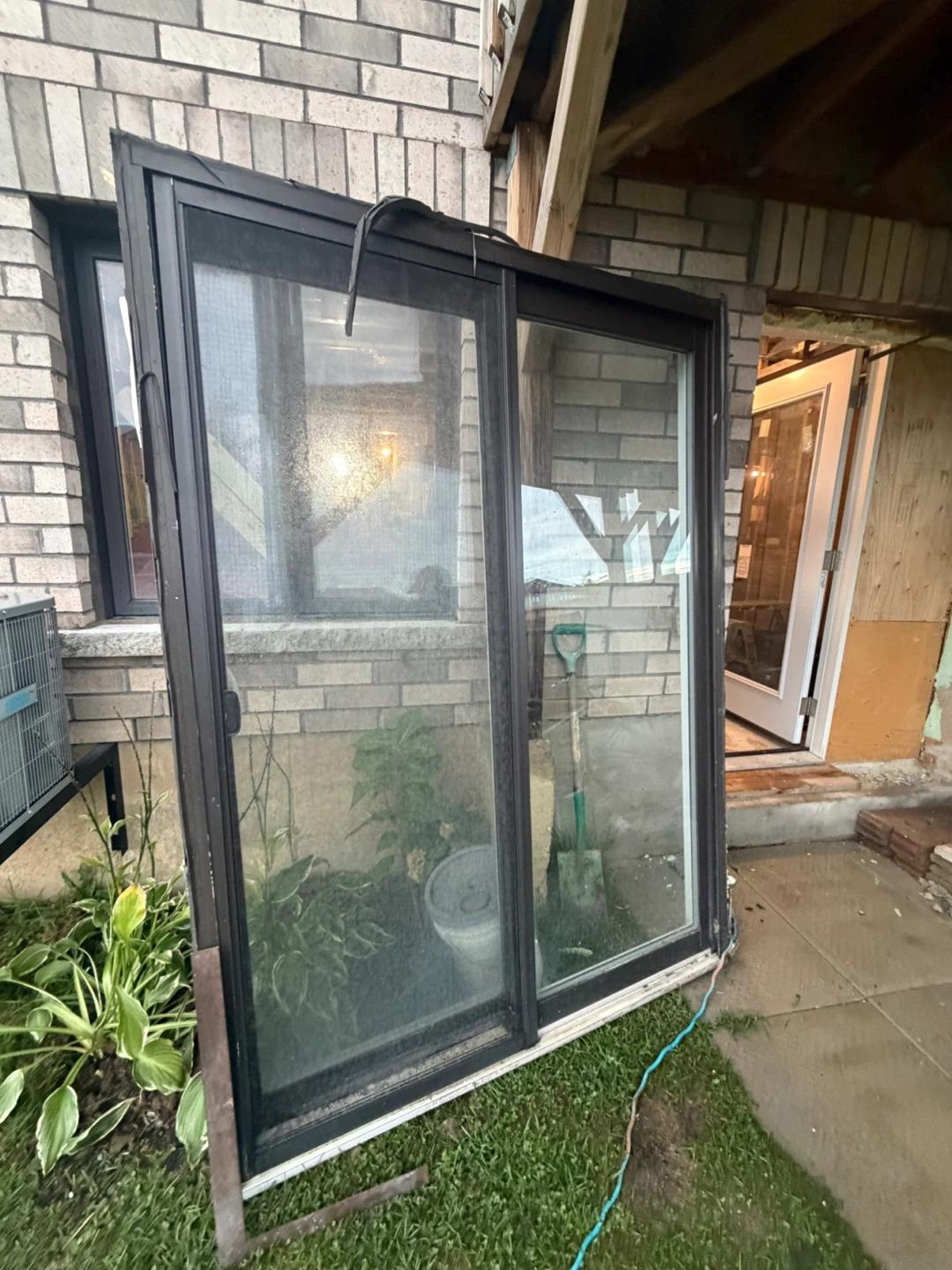 Brown Sliding Patio Door