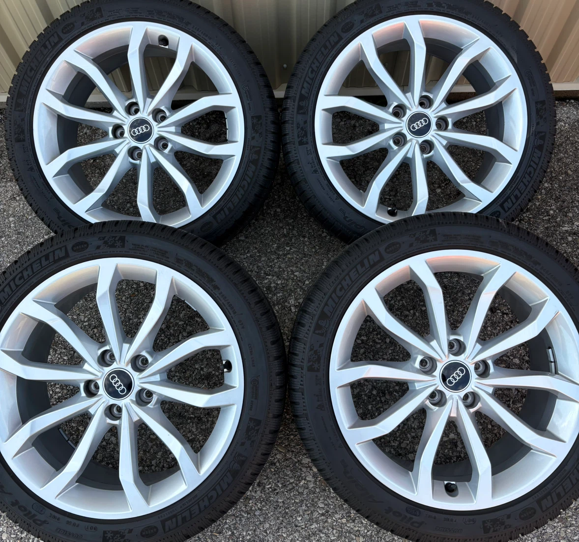 4 x 245/40/18 MICHLINE TIRES AND OEM AUDI RIMS $1550
