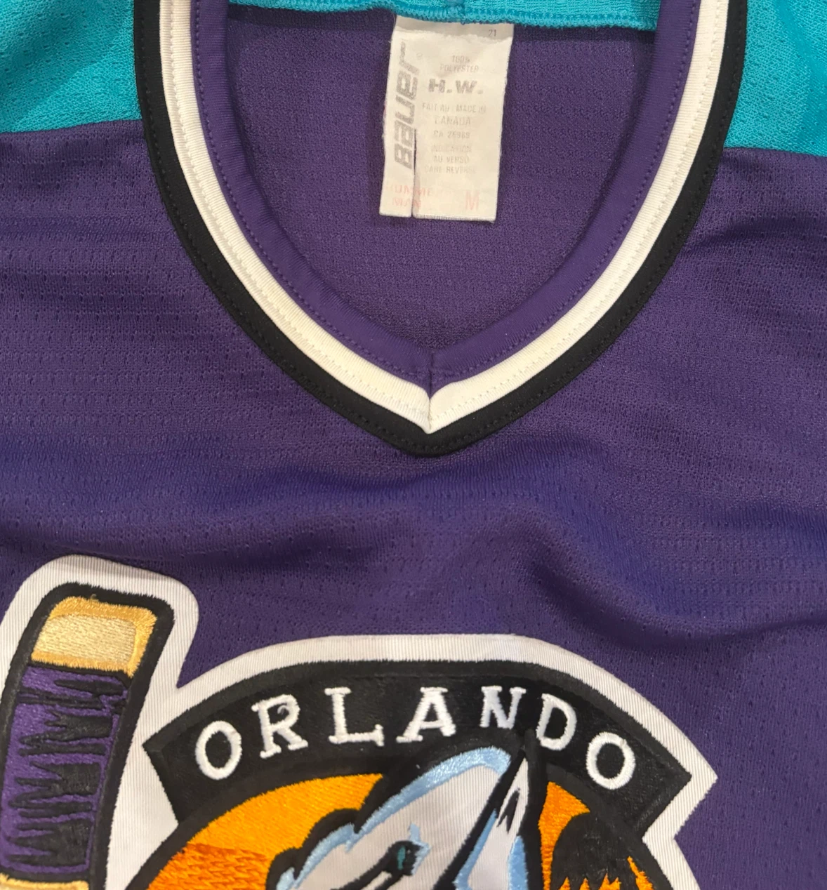 Bauer Orlando Solar Bears Jersey 1990’s - photo 2