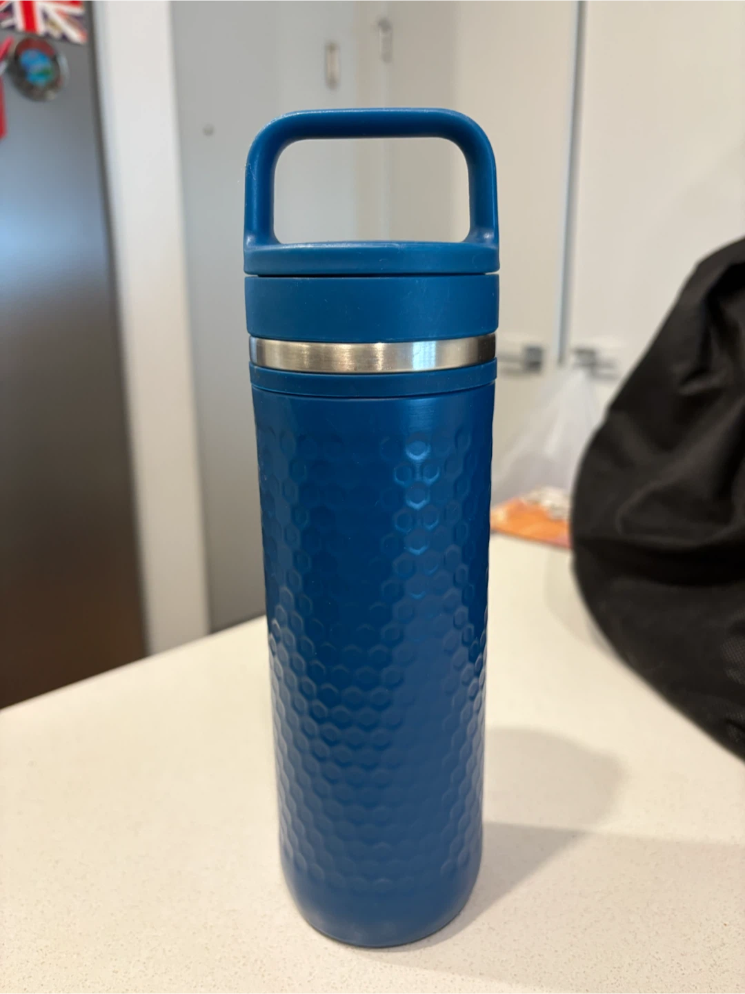 Blue Tea Insulated Water Bottle with Strainer