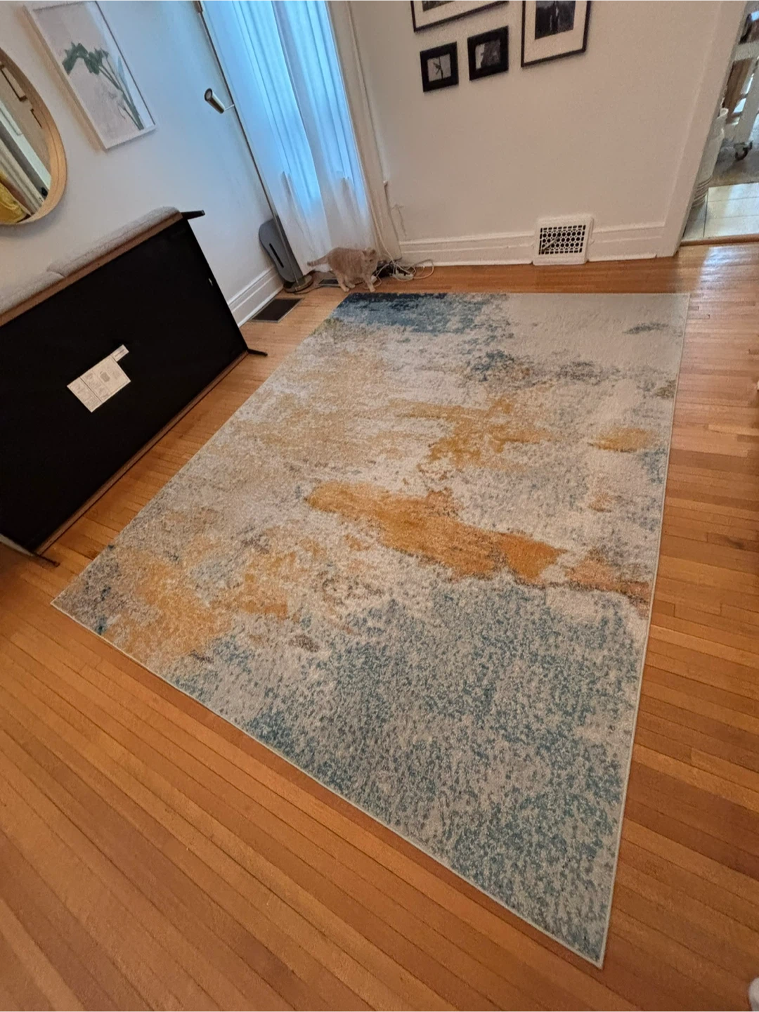 Area Rug Yellow and Blue - photo 2
