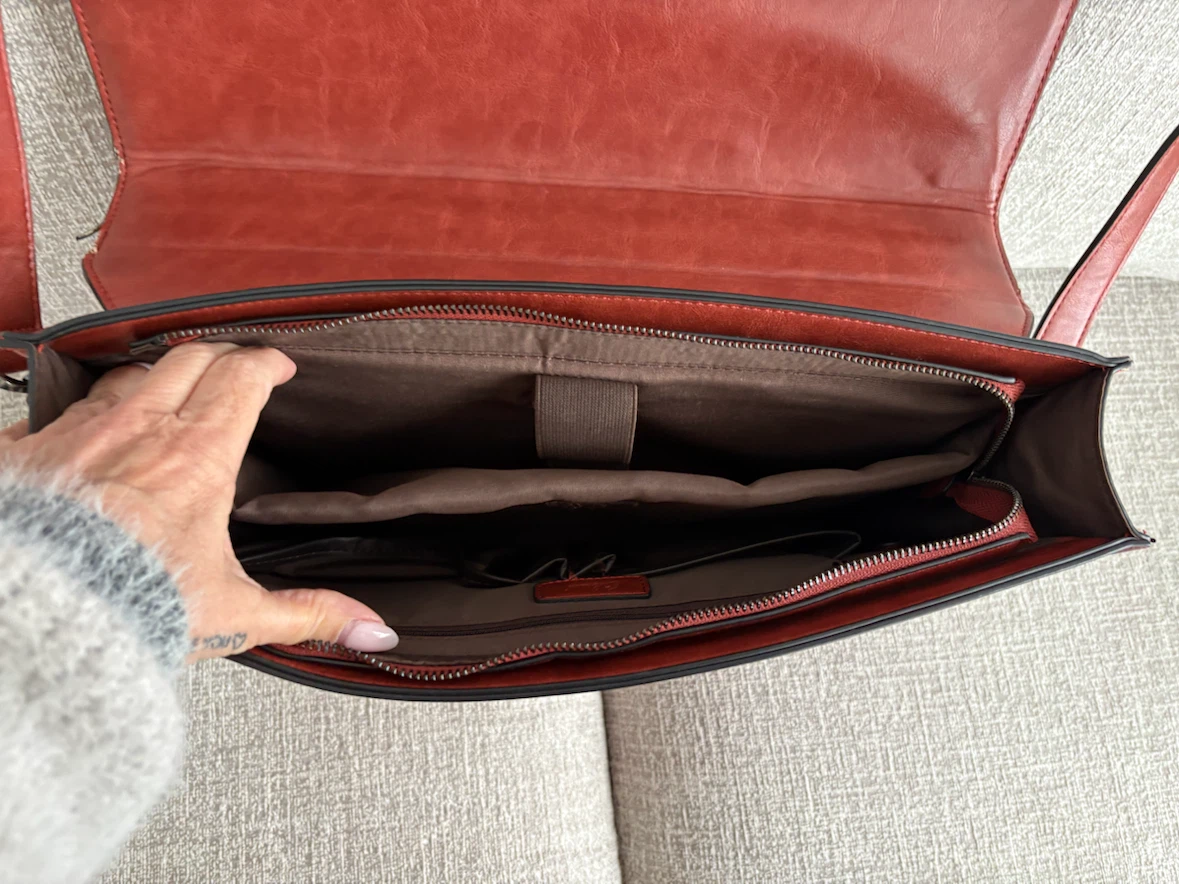 Brown Satchel Bag with Bow Detail - photo 3