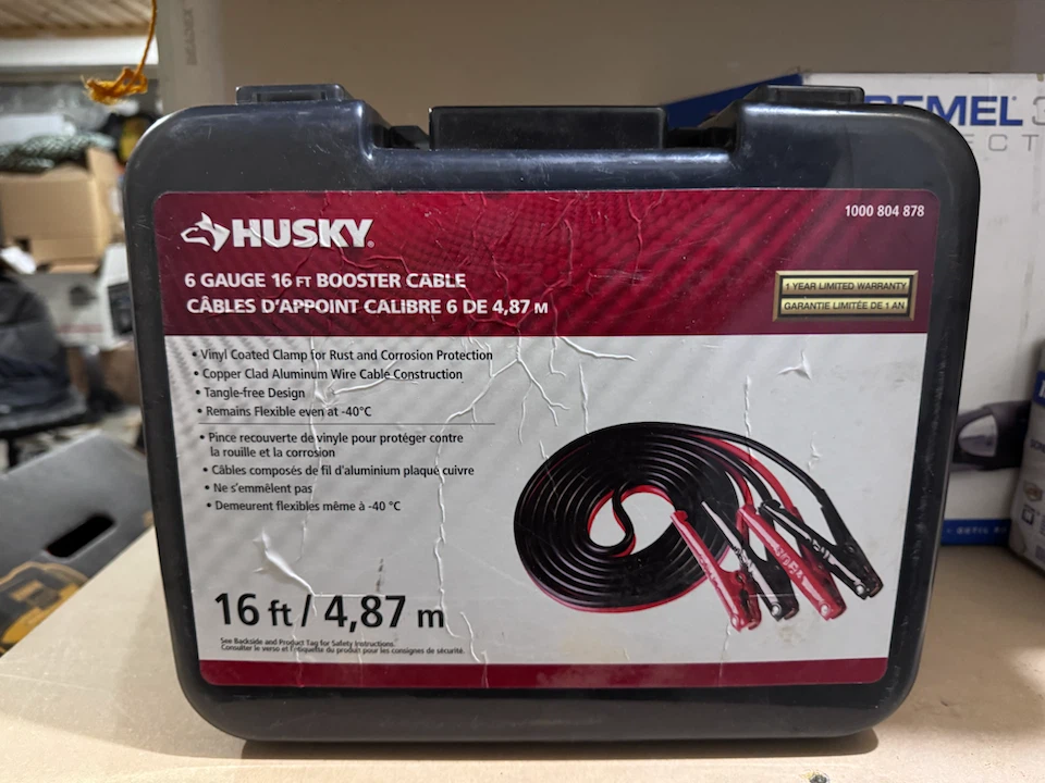 Husky 6 Gauge 16ft Booster Cables