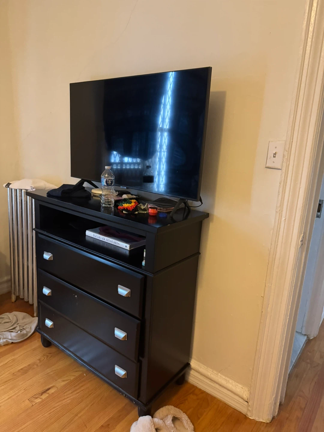 Black Wooden Bedroom Dresser with Matching Dresser & Nightstand - photo 4