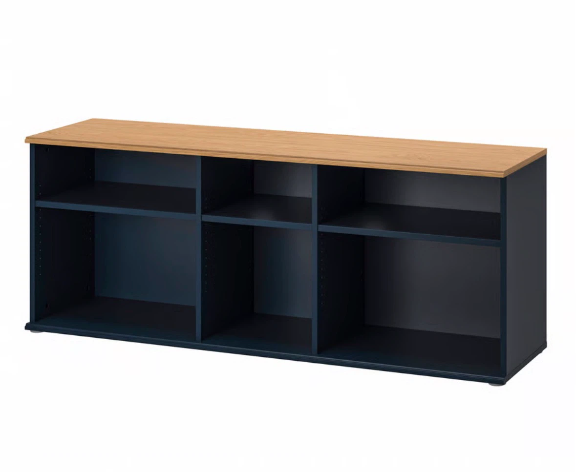 IKEA SKRUVBY TV Bench entertainment stand blue - photo 3