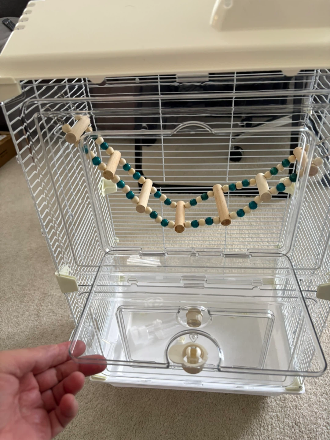 NOVOTO Large Clear View Bird Cage – For 1-2 Birds - photo 2