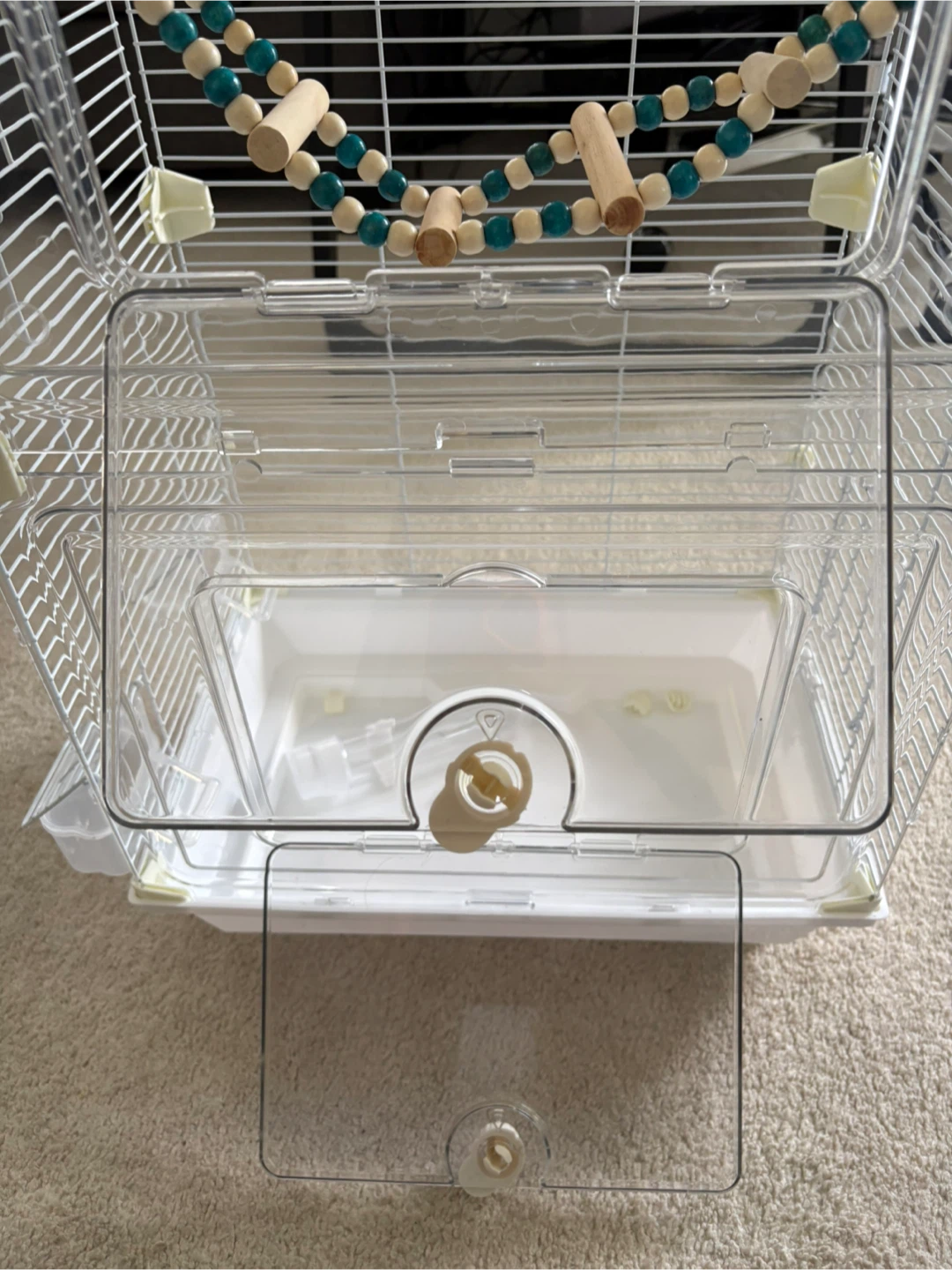 NOVOTO Large Clear View Bird Cage – For 1-2 Birds - photo 3