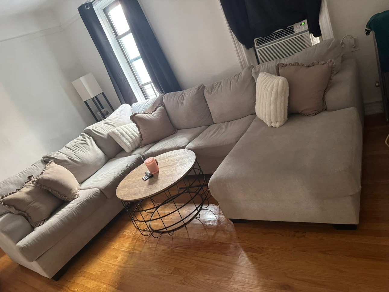 Ashley Large Light Gray U shape Sectional Sofa - photo 2