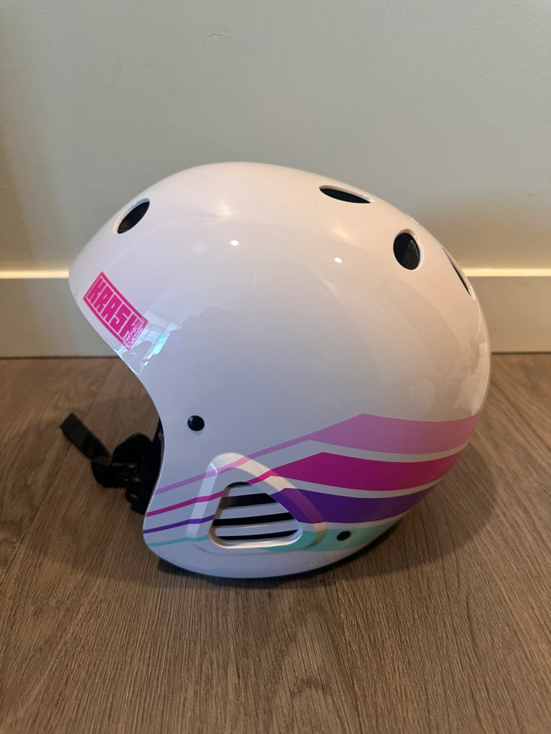 Krash Youth Helmet White Multi
