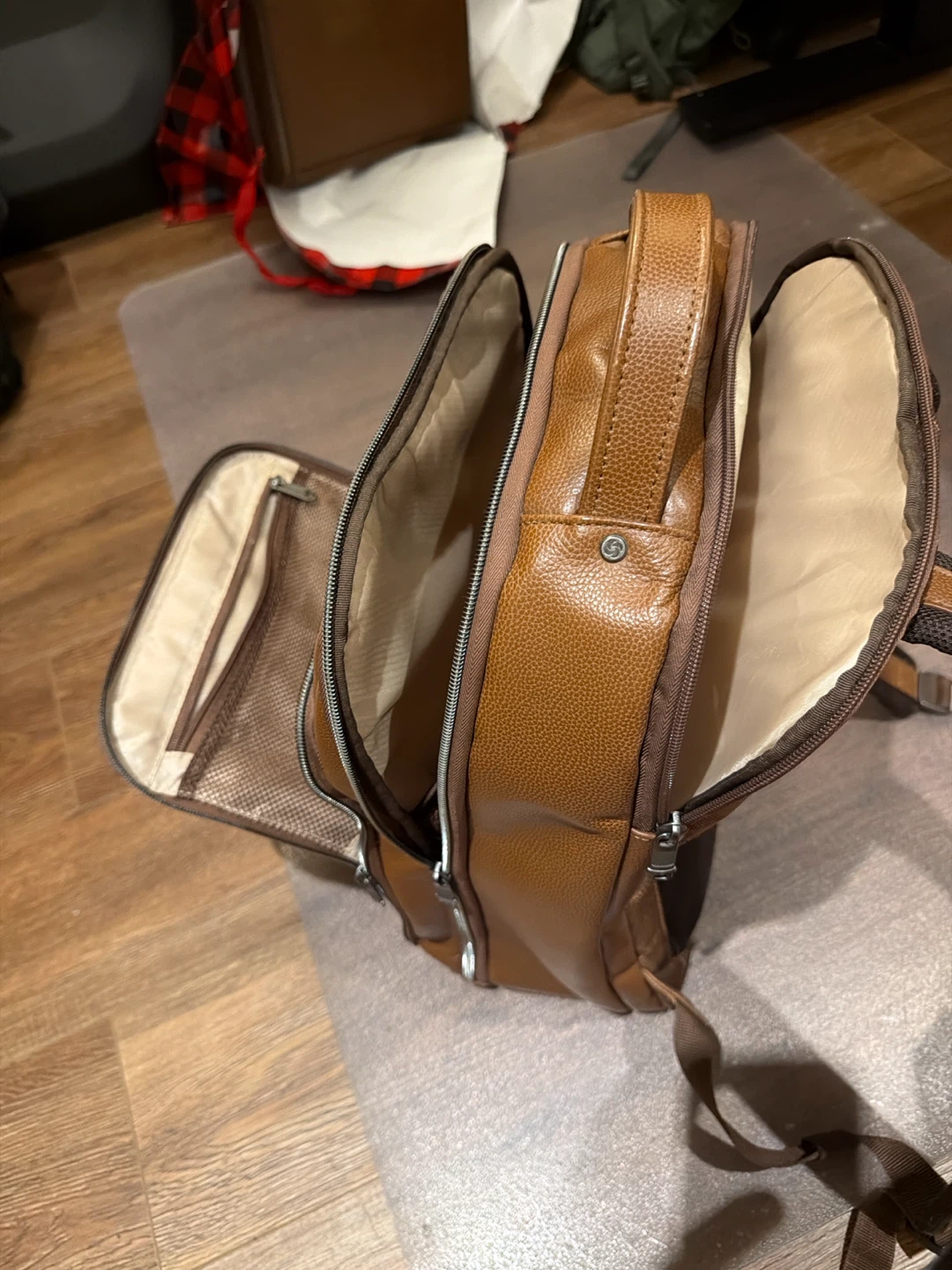 Samsonite Genuine Leather Business Backpack - photo 2