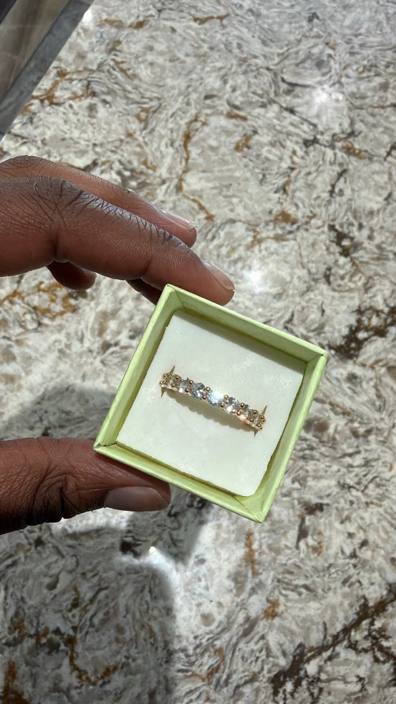 925 Gold Promise Ring - photo 2