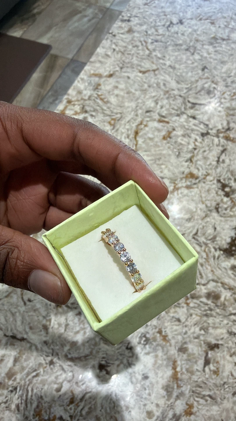 925 Gold Promise Ring - photo 4
