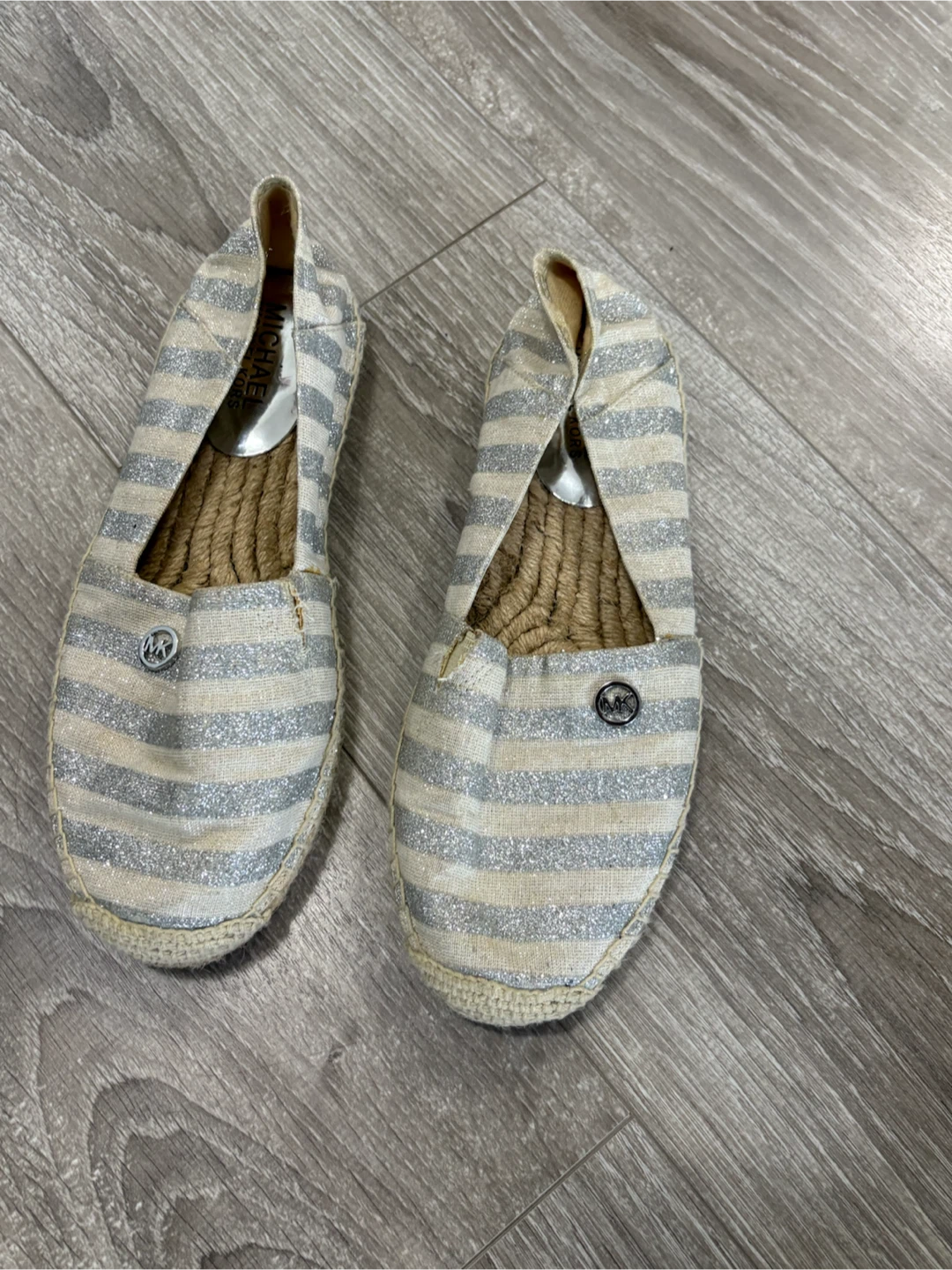 Michael Kors Striped Espadrille Flats