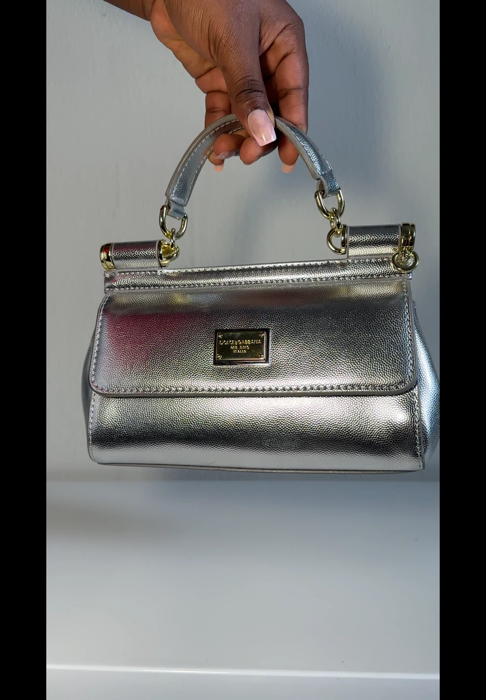 Dolce & Gabbana Silver Sicily Handbag