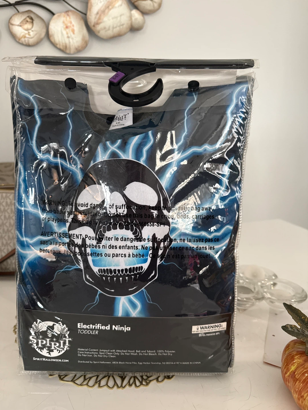 Spirit Halloween Electrified Ninja Toddler Costume 5T-6T - photo 2