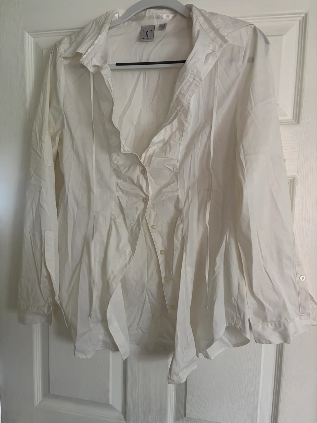 Tristan White Button-Down Shirt