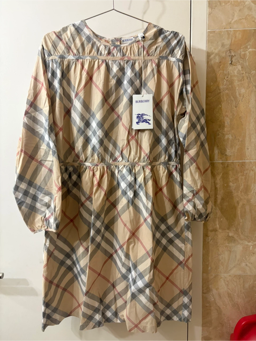 NWT Burberry Kids Girls 14Y check Dress