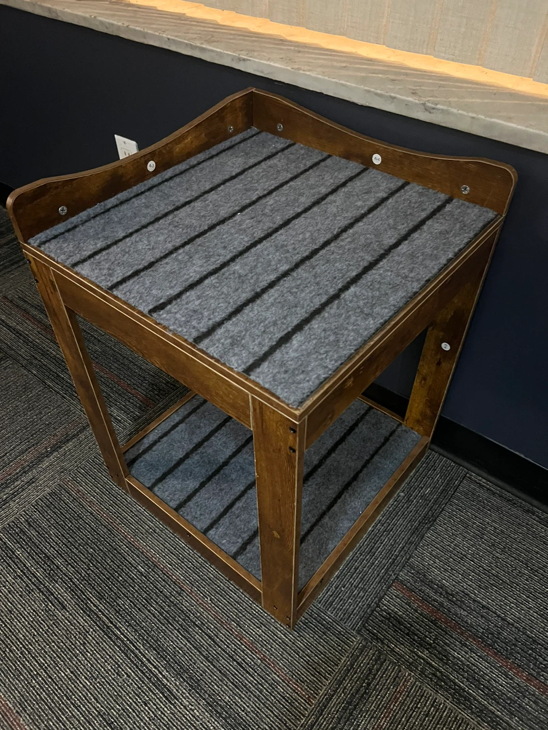 Wooden Pet Side Table with Felt Mats - photo 2