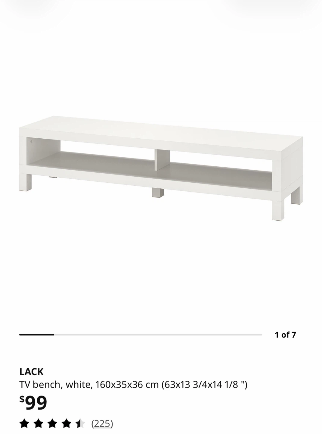 IKEA LACK TV Bench - photo 4