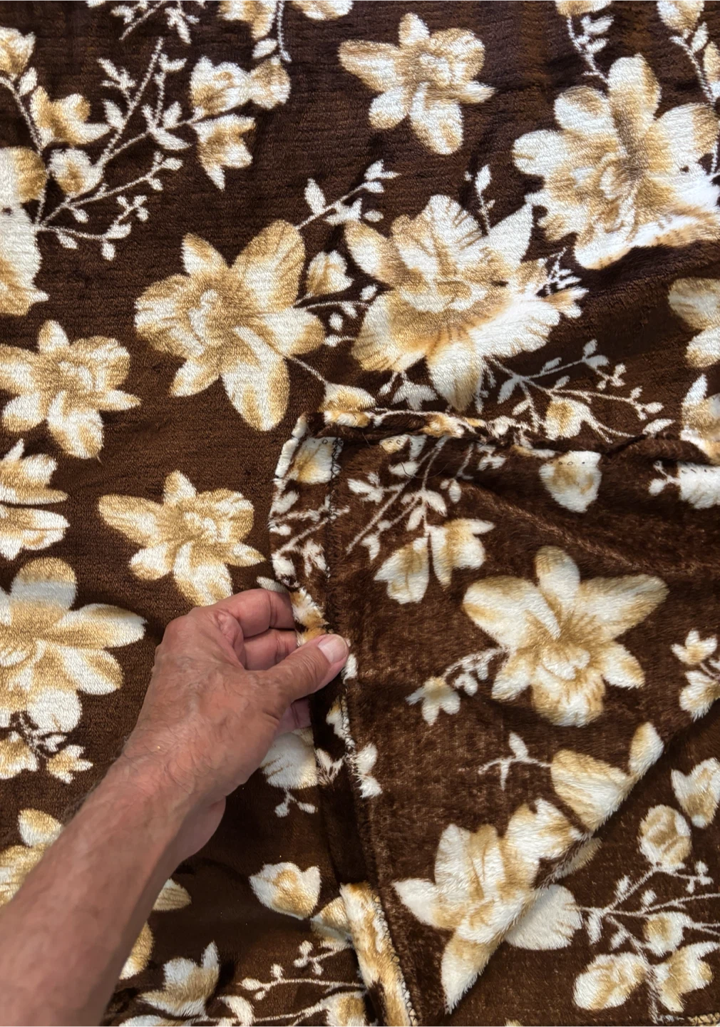 Floral pattern fleece throw blanket (7 x 7.5 feet) - photo 2