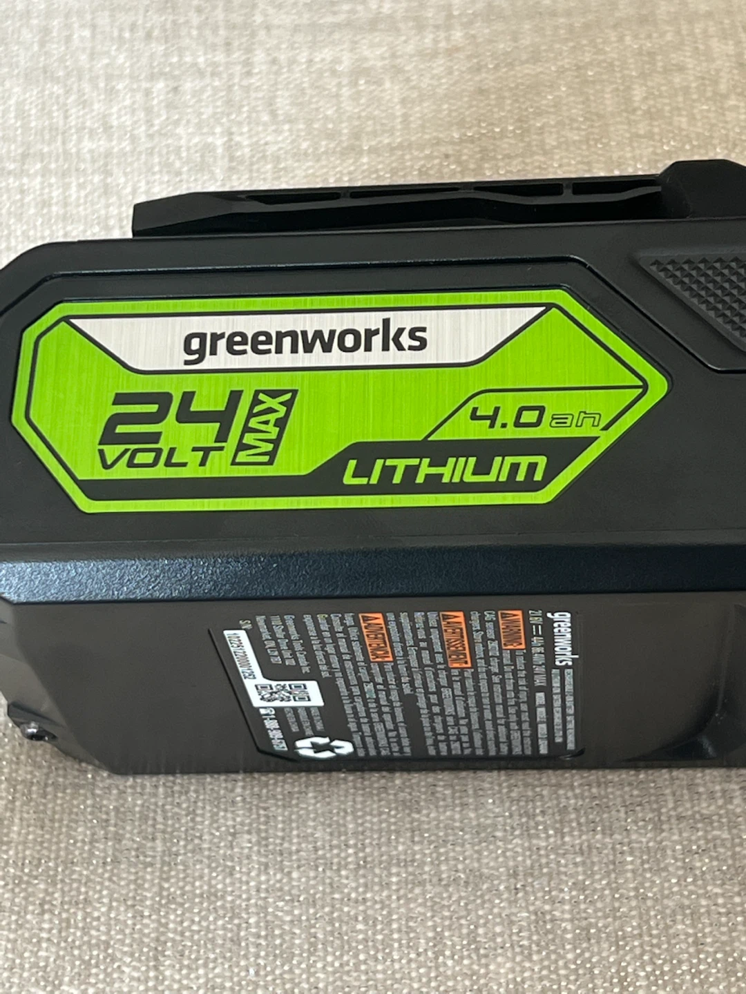 Greenworks 24V MAX 4.0Ah Lithium-Ion Battery - photo 4