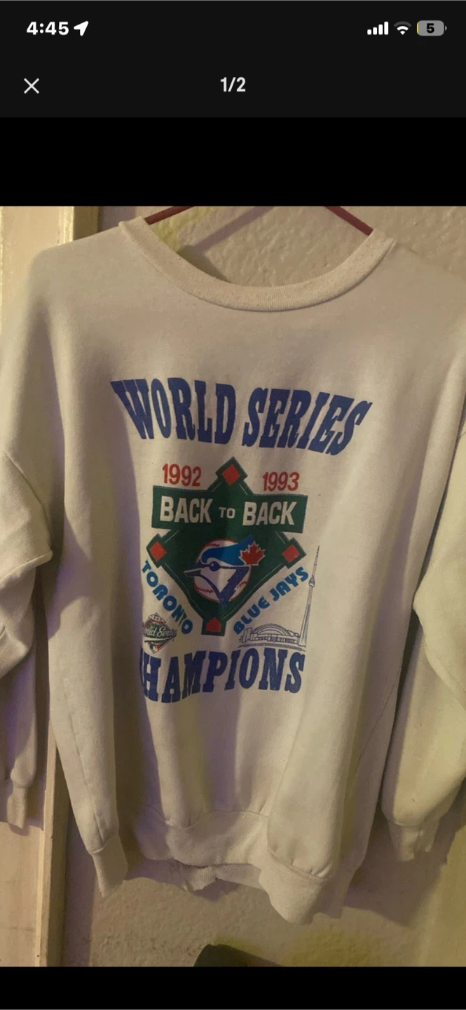 Toronto Blue Jays World Series Champions Crewneck Sweatshirt