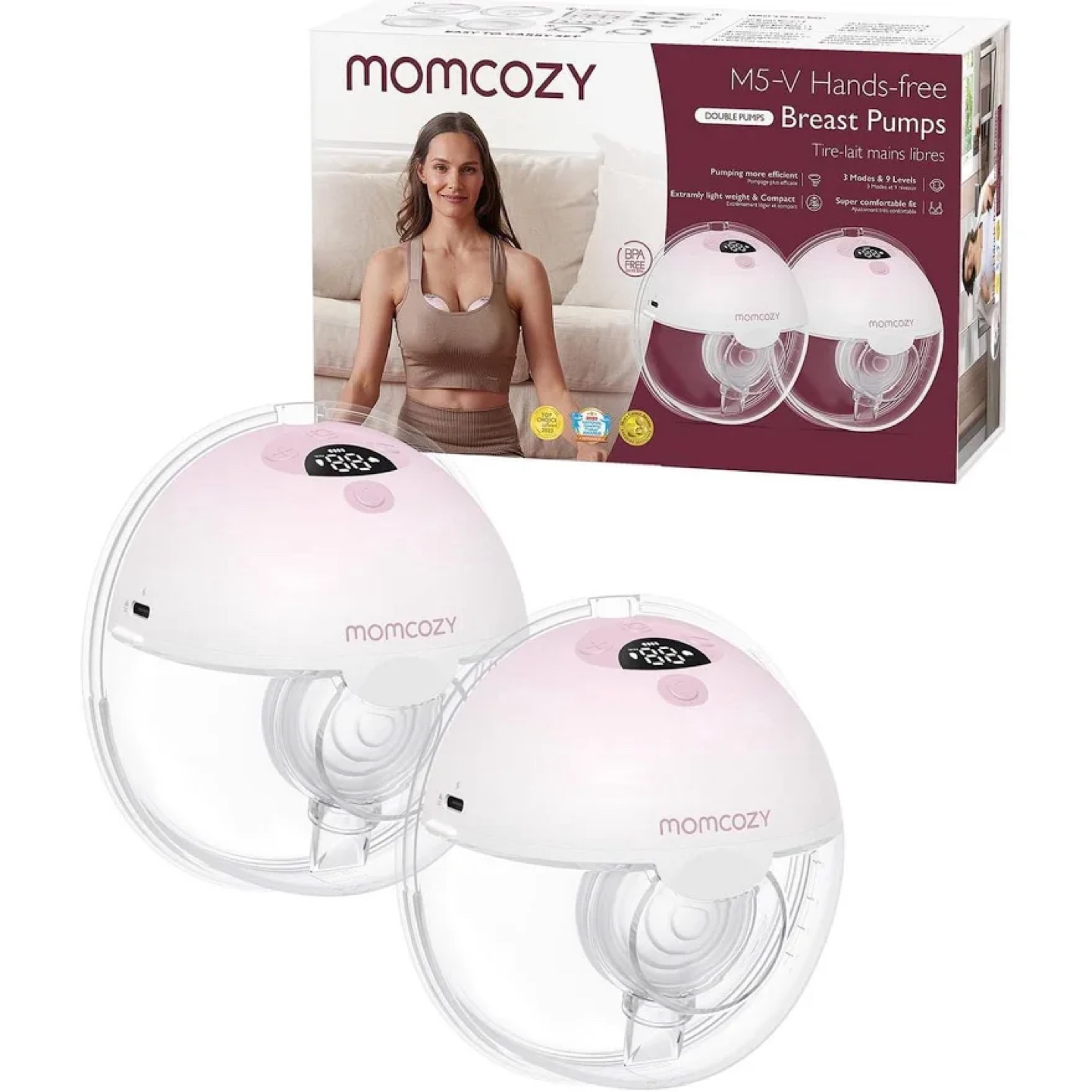 Momcozy M5 Smart Wearable Breast Pump - photo 2