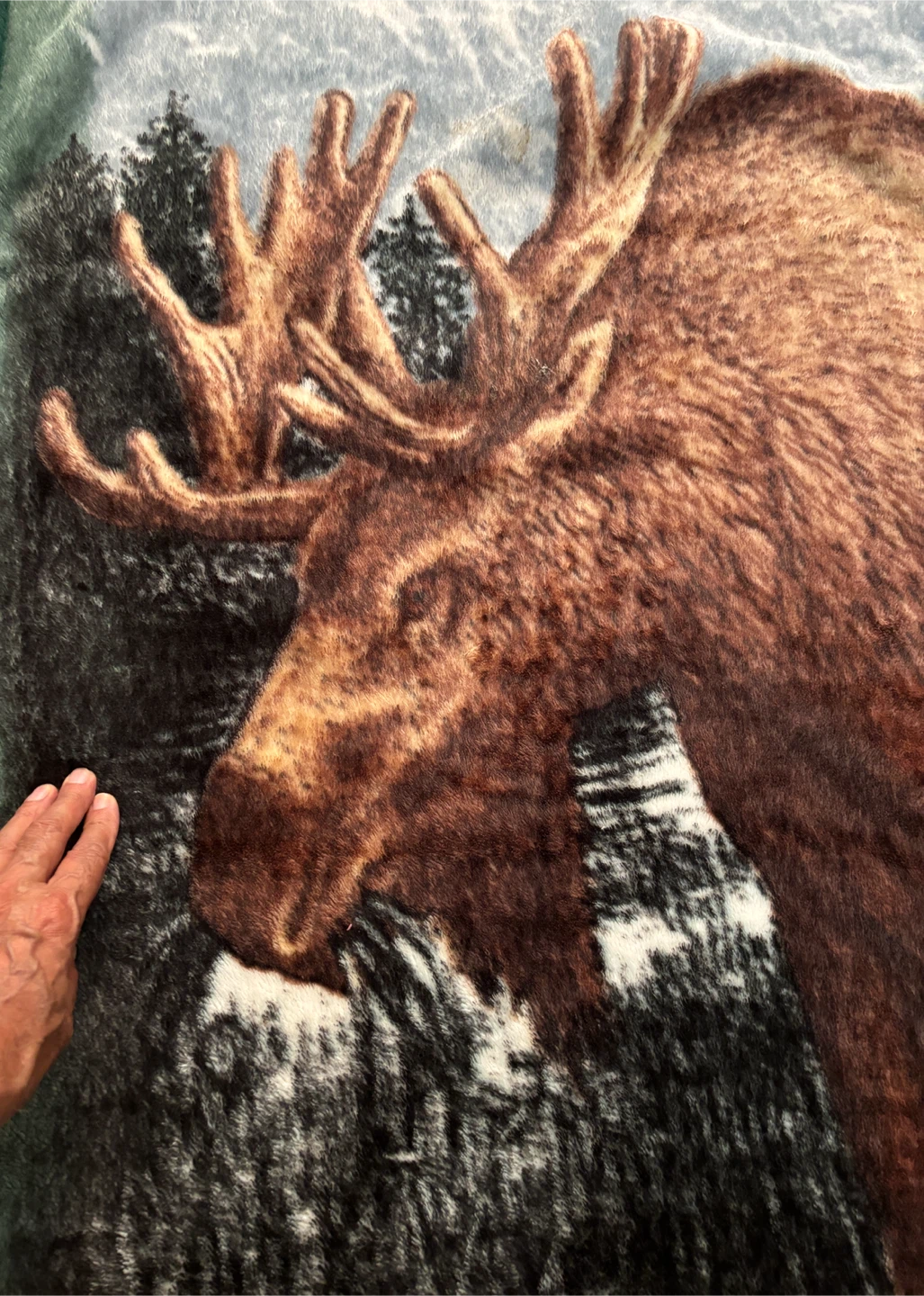 Beautiful Moose Print Fleece Throw Blanket for kids (4 x 5 feet) - photo 2