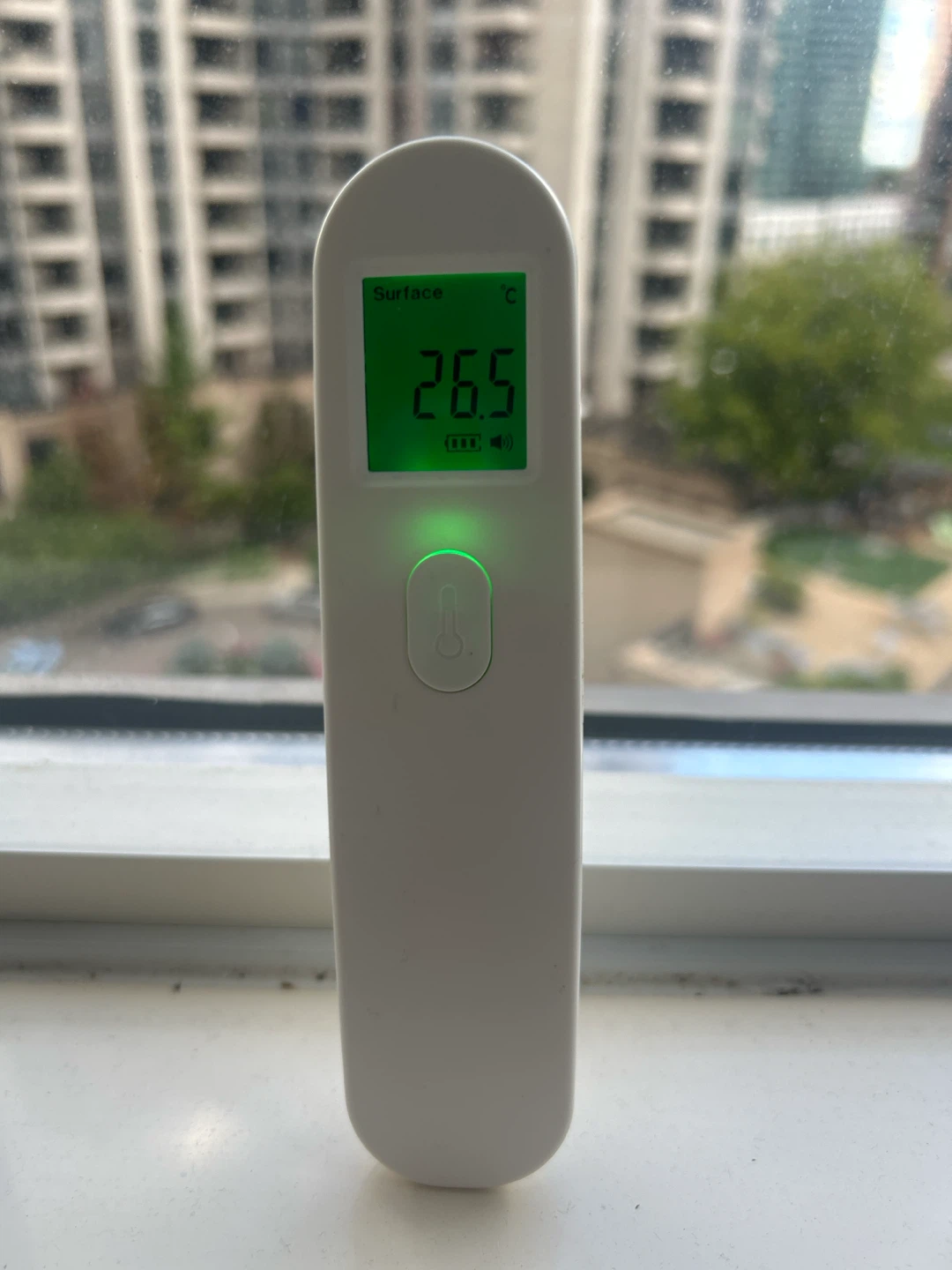 White Digital Surface Thermometer