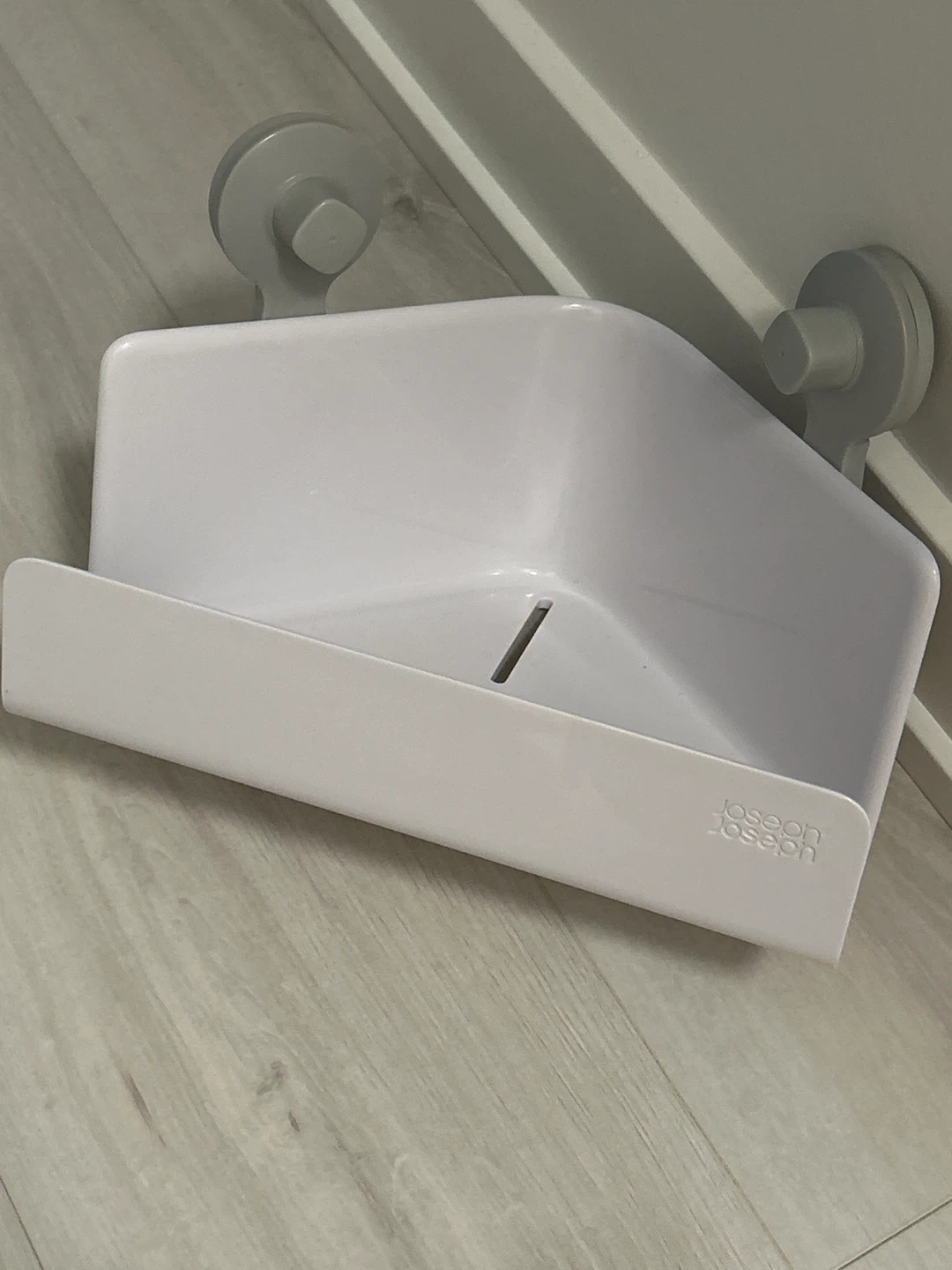 Joseph Joseph EasyStore Corner Shower Caddy, 2 Pack, White - photo 2