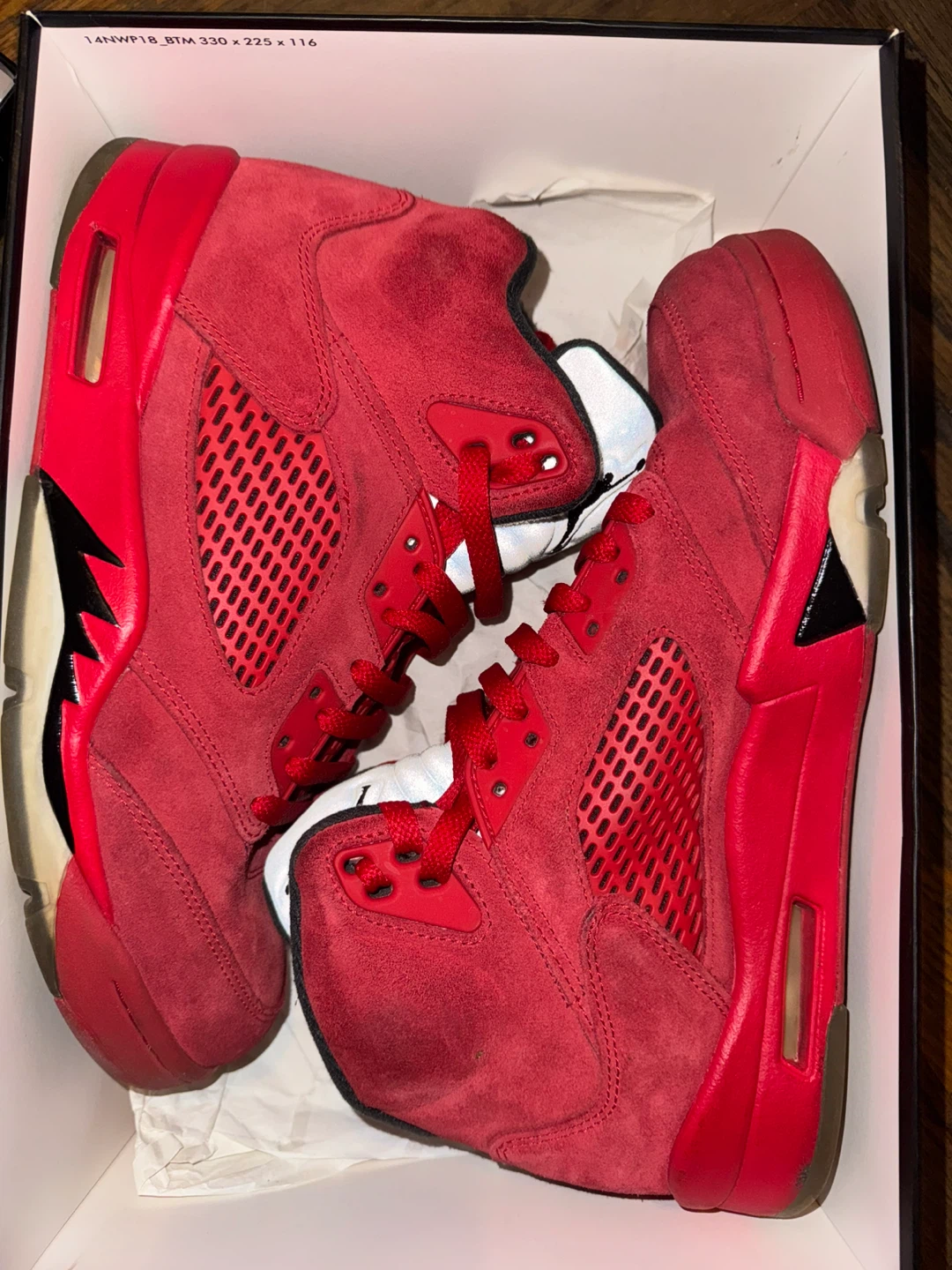 Jordan 5 Retro Raging Bull Red Suede