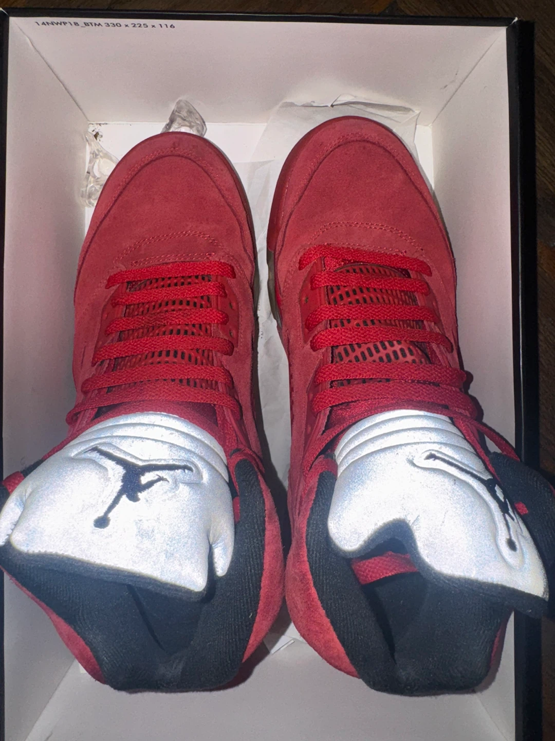 Jordan 5 Retro Raging Bull Red Suede - photo 2