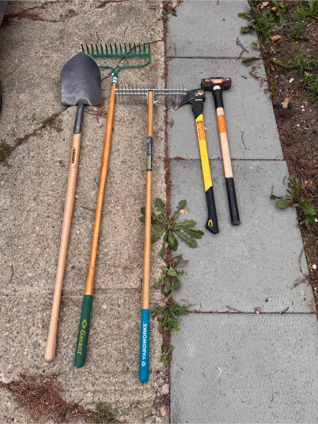 Assorted Garden Tools - Husky, Garant, Yardworks