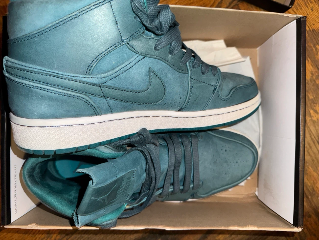 Nike Air Jordan 1 Mid Nouveau Nightshade/Lust Teal Size 9 - photo 2