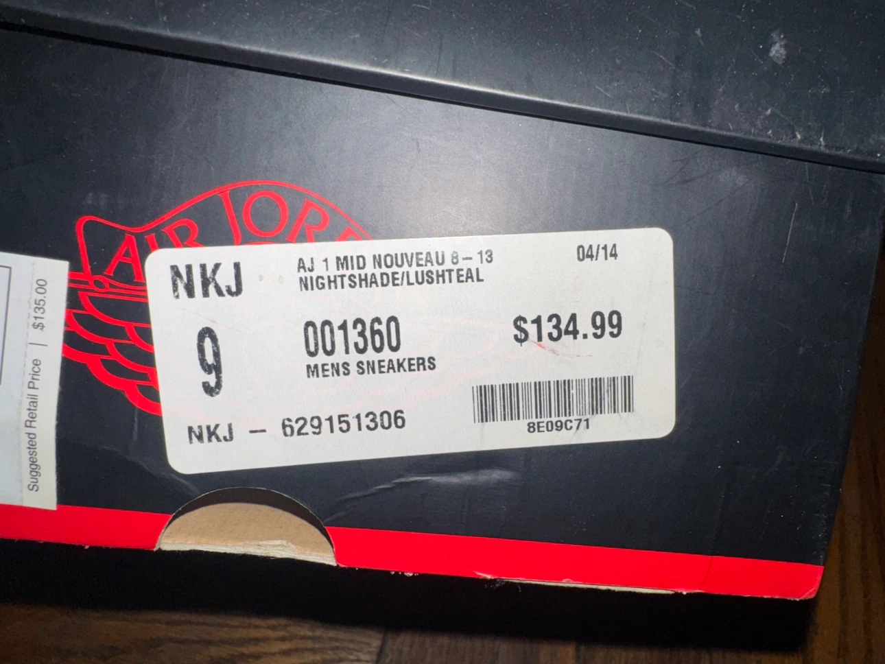 Nike Air Jordan 1 Mid Nouveau Nightshade/Lust Teal Size 9 - photo 3